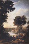 Claude Lorrain The Finding of the Infant Moses (mk17) oil painting on canvas